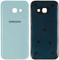 Задняя крышка Samsung A320 Galaxy A3 2017 голубая Blue Mist