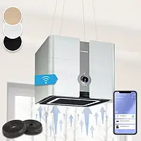 Острівна витяжка Klarstein Futurelight Smart Smart 420 м3/год LED