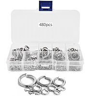 Гровери Пружинні Нержавіючі М2-12 мм Набір 480 шт Spec (SP-068480)