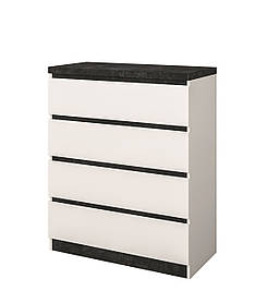 Комод 4Ш Мія Біла німфея/Бетон темний Світ Меблів