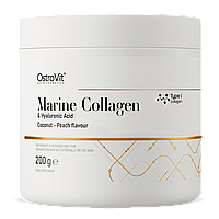 Колаген Marine Collagen + Hyaluronic Acid + Vitamin C OstroVit 200 г Кокос - Персик