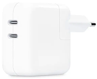 Зарядное устройство Apple USB-C+C Power Adapter 35W (MNWP3) EU (AAA in box)