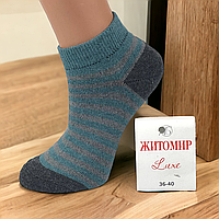 Шкарпетки жіночі стрейчеві низка посадка Жиромир зі смугою 23-25 розмір (36-40 взуття) асорті
