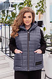 Жилетка  жіноча стьобана батальна 00142 ир, фото 6