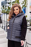 Жилетка  жіноча стьобана батальна 00142 ир, фото 2