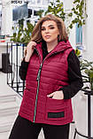 Жилетка  жіноча стьобана батальна 00142 ир, фото 5