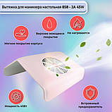 Набір для манікюру фрезер для манікюру ZS 601 лампа для манікюру Sun X 80W витяжка 80W лак Juicie в подарунок, фото 4