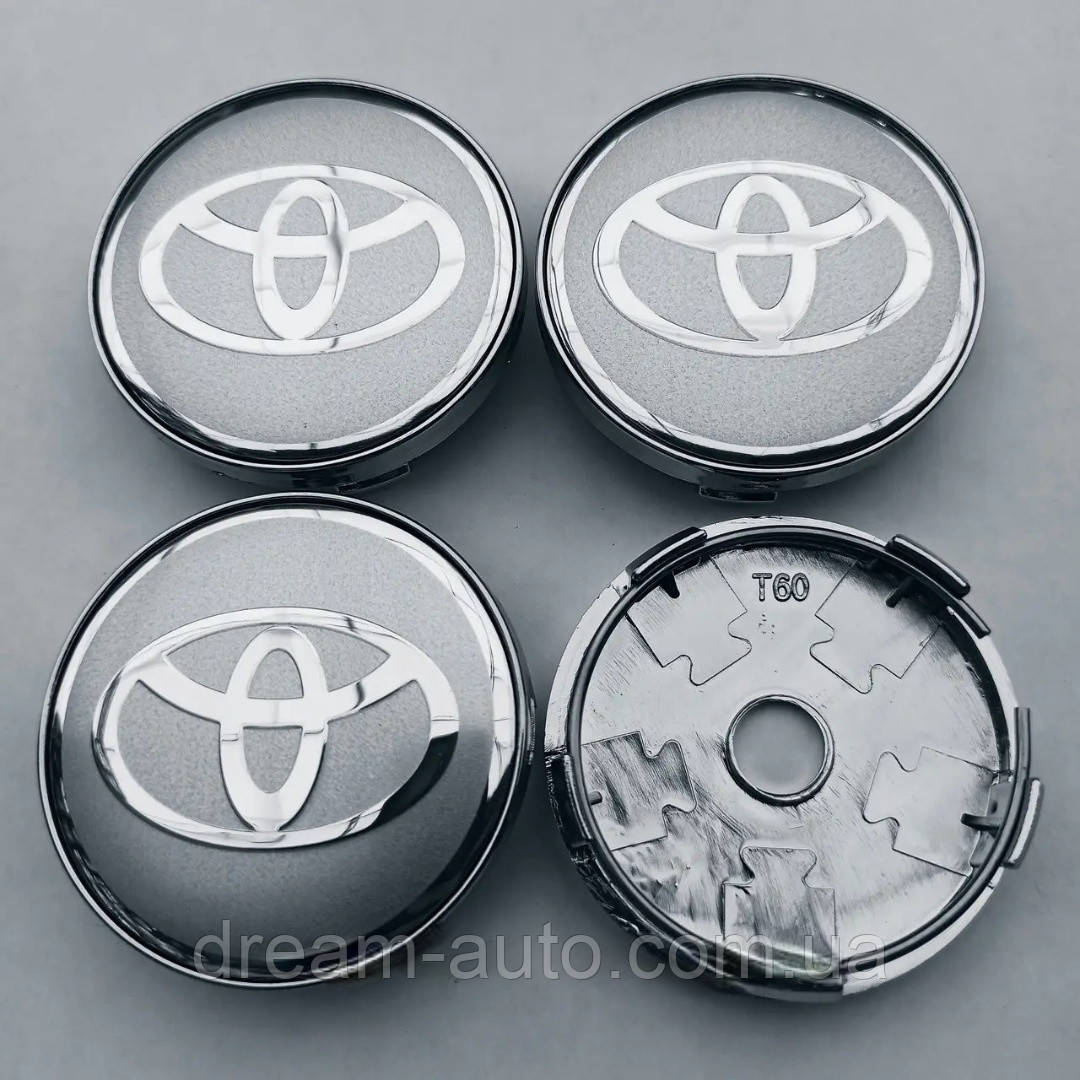 Ковпачки в диски Toyota 56*60 мм, фото 1