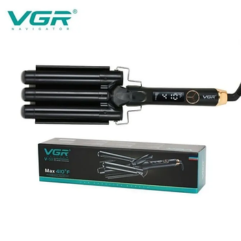 Плойка три хвилі VGR V-591 Чорна