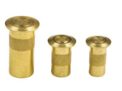 Шпінгалет торцевий автоматична лунка мод. 100-8 D12x27mm 01 - латунь BRASS 14208 AMIG Іспанія, фото 1