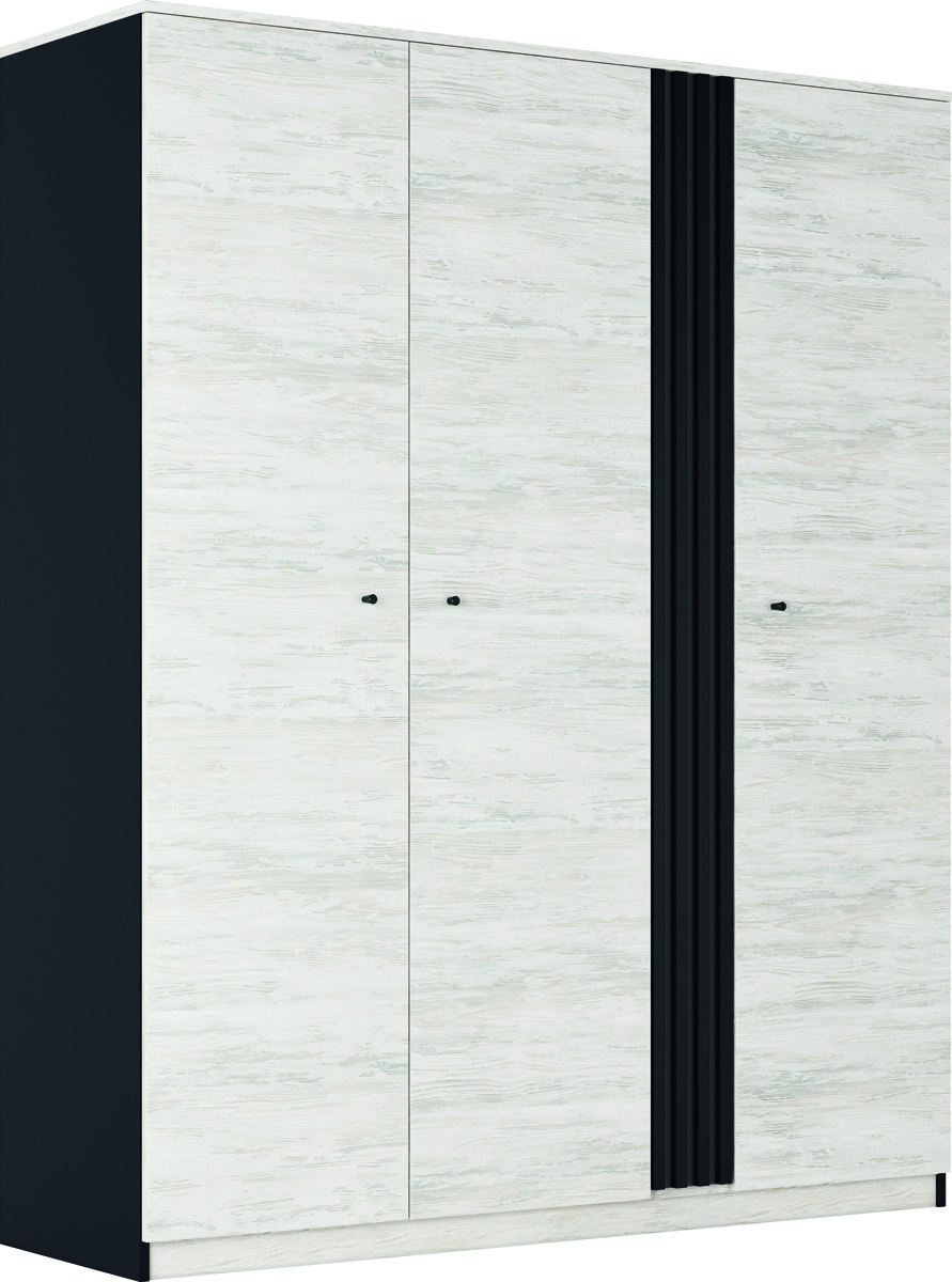 Шафа 3Д Тео Антрацит/Артвуд Сірий Світ Меблів, фото 1