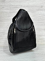 Женский рюкзак сумка черный натуральная кожа 203029