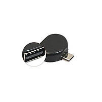 Адаптер перехідник Remax USB to Micro USB Black, фото 2