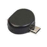 Адаптер перехідник Remax USB to Micro USB Black, фото 3