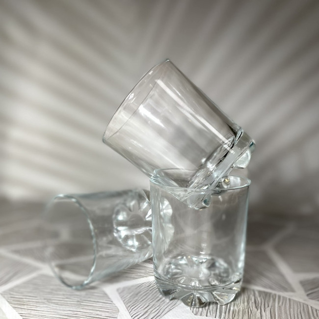 Набір скляних склянок Helios Корунд Турк 270 мл 3 шт (0250-PLN), фото 1