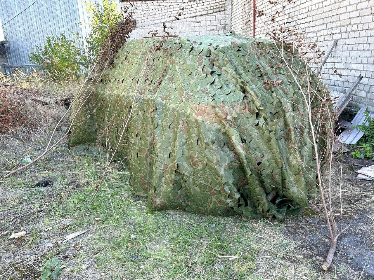 Маскувальна сітка 6х8м для автомобіля, пікапа, позашляховика та техніки. Сітка маскувальна камуфляж (листя), фото 1