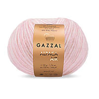 Gazzal ALPACA AIR (Газзал Альпака Ейр) № 82 ніжно-рожевий (Напіввовняна пряжа, нитки для в'язання)