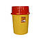 Контейнер для збору медичних відходів 30 л, жовтий Afacan Plastik, фото 2