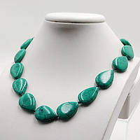 Буси Зелена Бірюза Крапля 18х13х7 см Довжина Бус 46 см