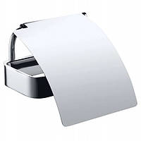 Держатель для туалетной бумаги с крышкой BEMETA SOLO металлический хром 139112012