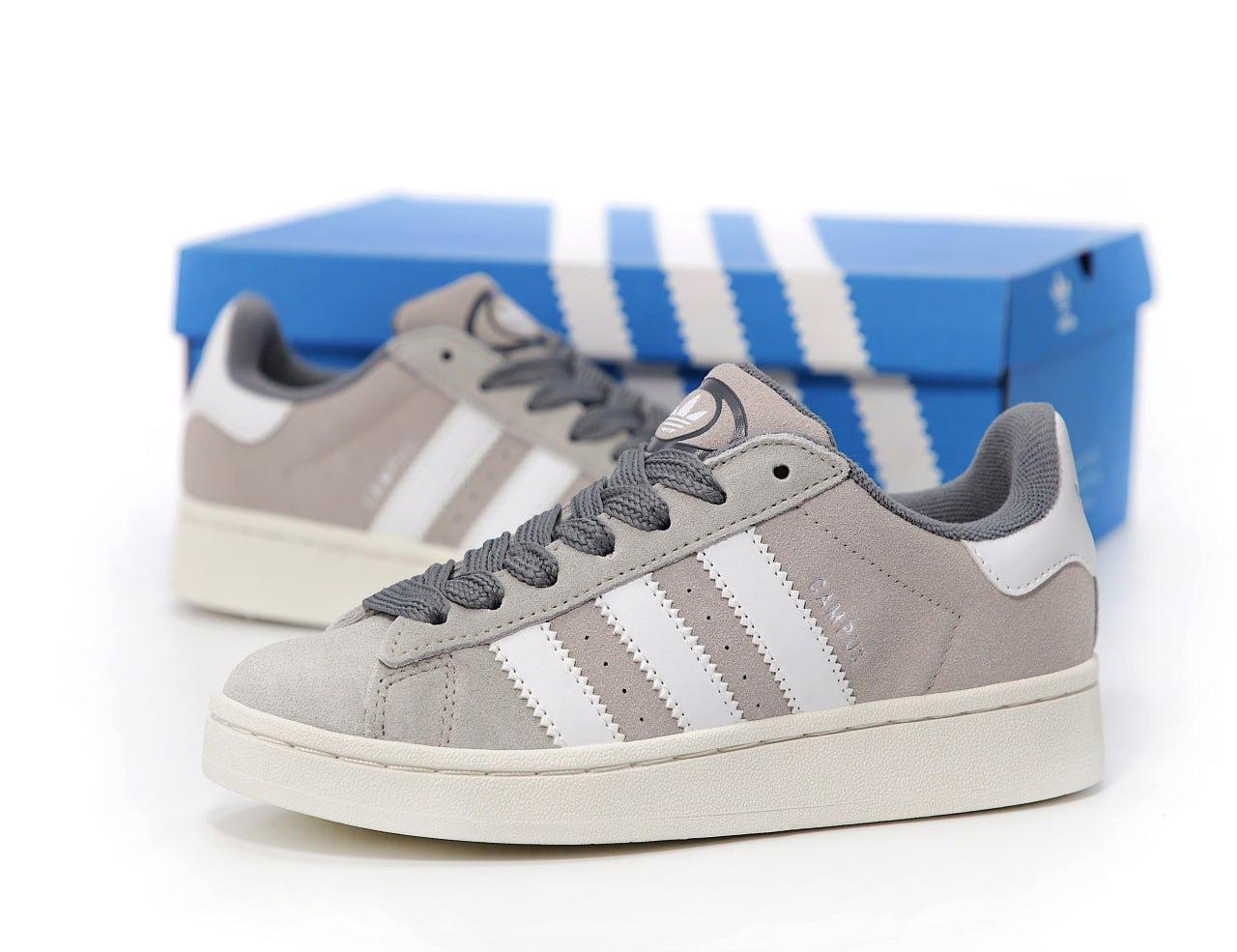 Жіночі сірі Кросівки Adidas Campus