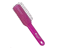 Щетка для волос Salon Professional массажная пластиковая розовая 1803A