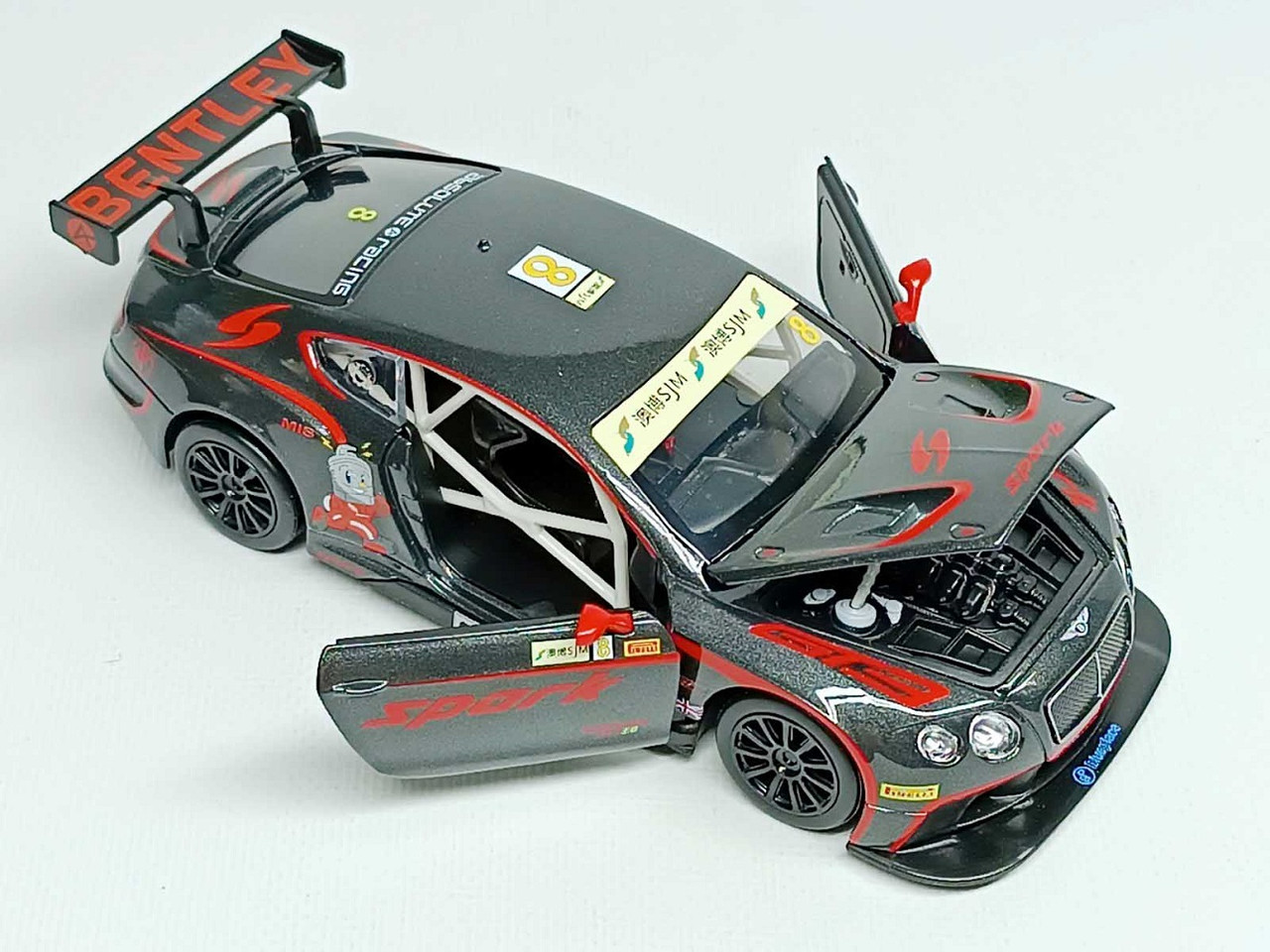 Машинка Автопром Bentley Continental GT3 сіра 68267A