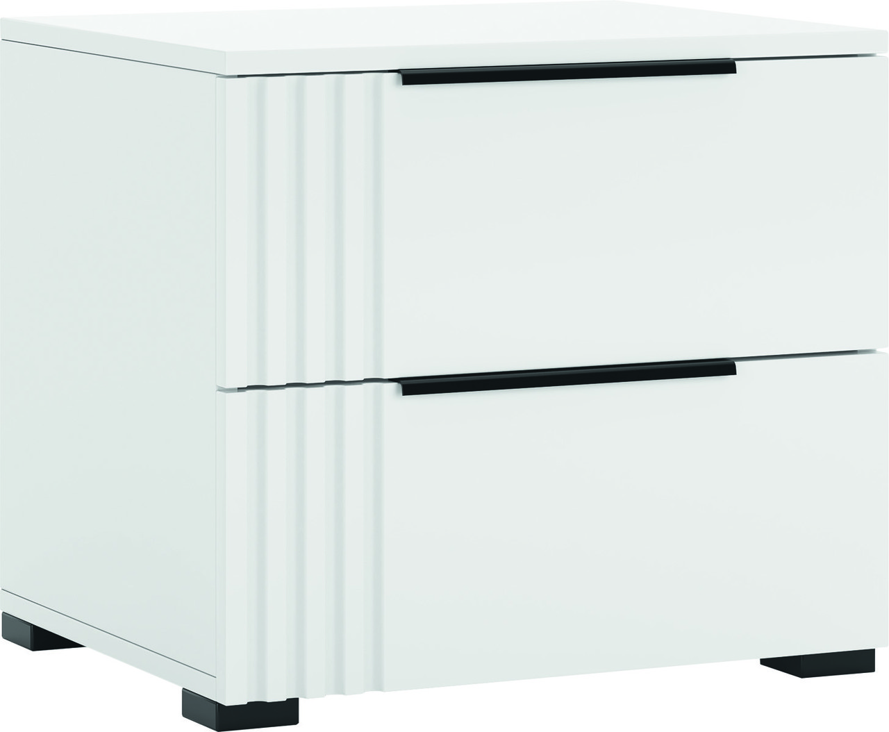 Тумба приліжкова Амелія МДФ Білий Глянець Світ Меблів, фото 1