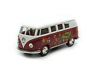 Машина металлическая KT5060WF Volkswagen Classical Bus with printing 1962