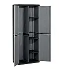 Багатофункціональна шафа пластикова Keter/Kis Jolly Utility Cabinet високої 003202 темно-сіра, фото 3