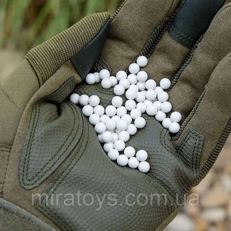 Іграшкові якісні пластикові кульки 6 мм - вага 0,2 г - 2000 шт. BB King з ідеальною поверхнею, фото 1