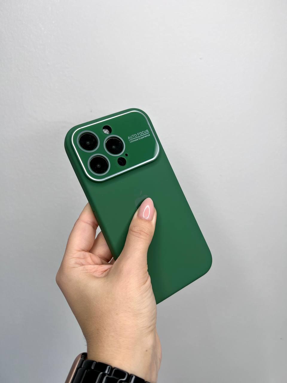 Чохол для IPhone Silicone Case AUTO FOCUS Green