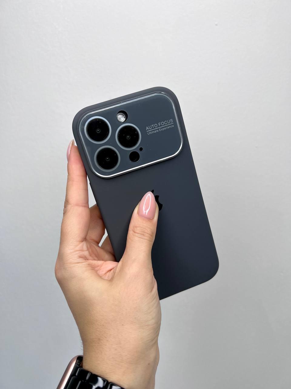 Чохол для IPhone Silicone Case AUTO FOCUS Lavender Gray