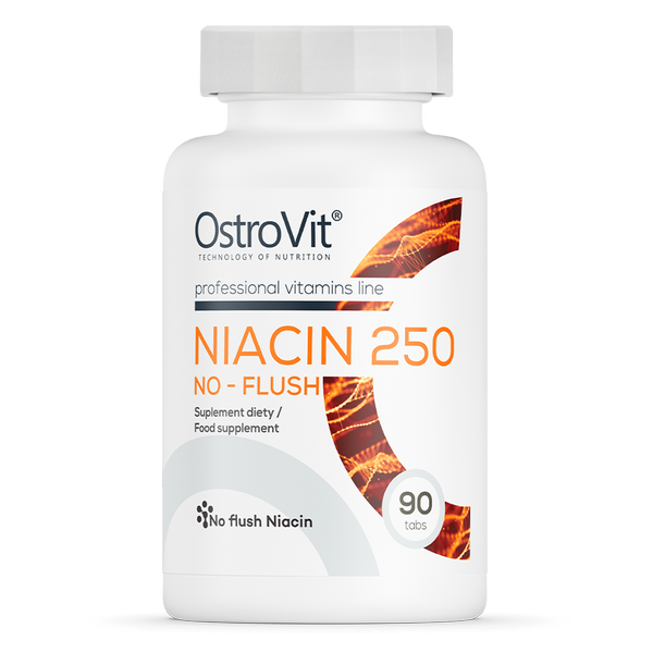 Niacin 250 No-Flush OstroVit 90 таблеток, фото 1