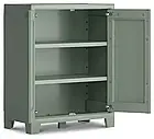 Багатофункціональна шафа пластикова Keter/Kis Planet Outdoor Lov Cabinet низька 003541 зелена, фото 3