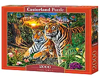 Пазл 2000 ел. "Castorland" (Польща) / Родина тигрів