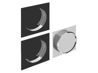 Ручки для розсувних дверей квадратние 55*55*8,8мм, Ø50x9мм BL-24 - чорний ZAMAK 337-341 VALCOMP Польща