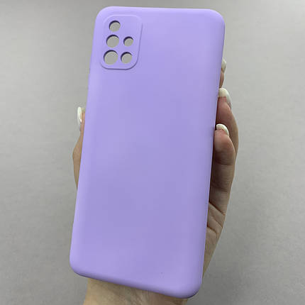 Чохол для Samsung Galaxy A51 чохол накладка із закритою камерою на телефон самсунг а51 бузковий q7n, фото 1