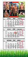 Календар  Apriori квартальний на 2024 рік , Подарунок Подрузі, подарунок 14 лютого, подарунок 8 березня , 29,7х61 см,№3