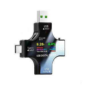 USB тестер струму напруги ємності з Bluetooth, Type-C MicroUSB, Atorch J-7C, фото 3