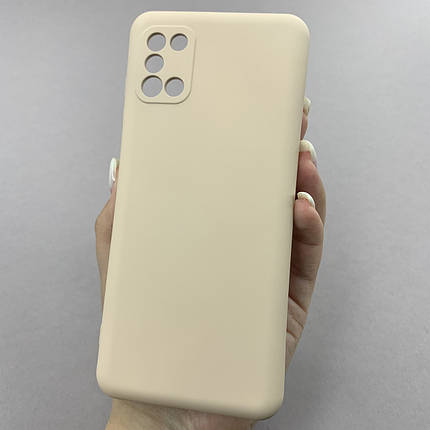 Чохол для Samsung Galaxy A31 чохол накладка із закритою камерою на телефон самсунг а31 пудровий q7n, фото 1