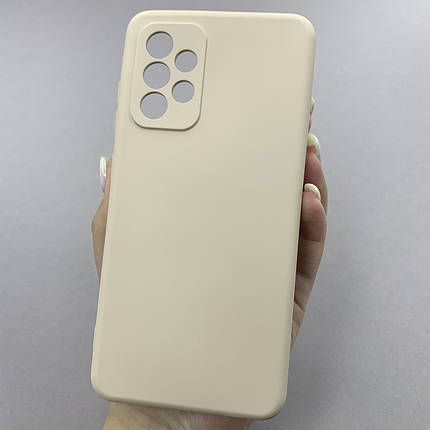 Чохол для Samsung Galaxy A52 чохол накладка із закритою камерою на телефон самсунг а52 пудровий q7n, фото 1