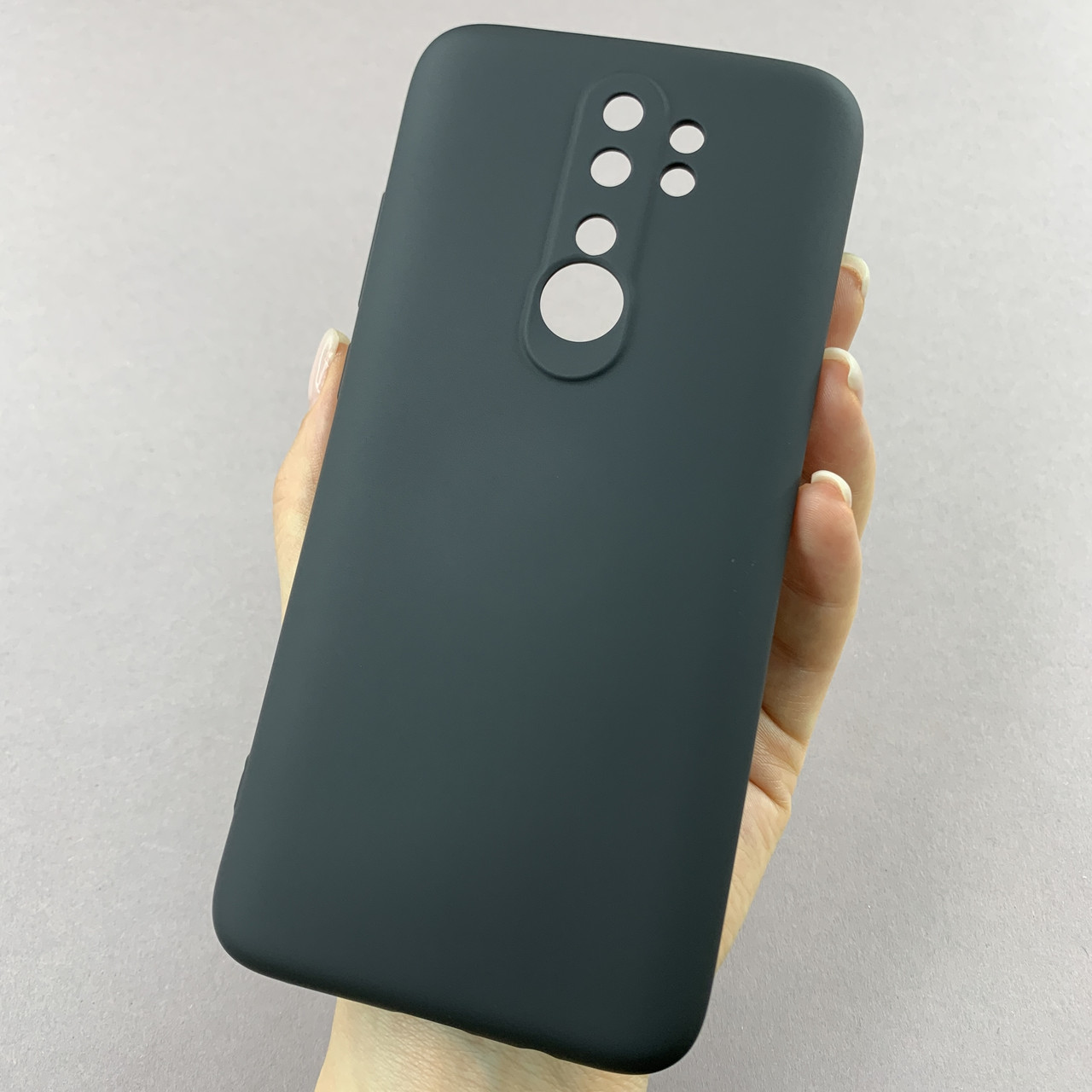 Чохол для Xiaomi Redmi Note 8 Pro чохол накладка із закритою камерою на сяомі редмі нот 8 про чорний q7n