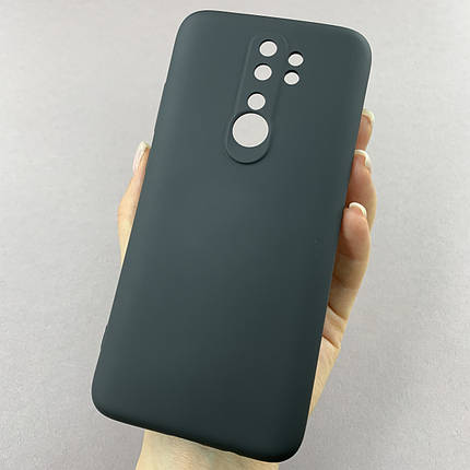 Чохол для Xiaomi Redmi Note 8 Pro чохол накладка із закритою камерою на сяомі редмі нот 8 про чорний q7n, фото 1