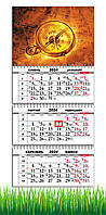 Календарь Apriori квартальный на 2024 год , Золотой Компас ,29,7х61 см, №2