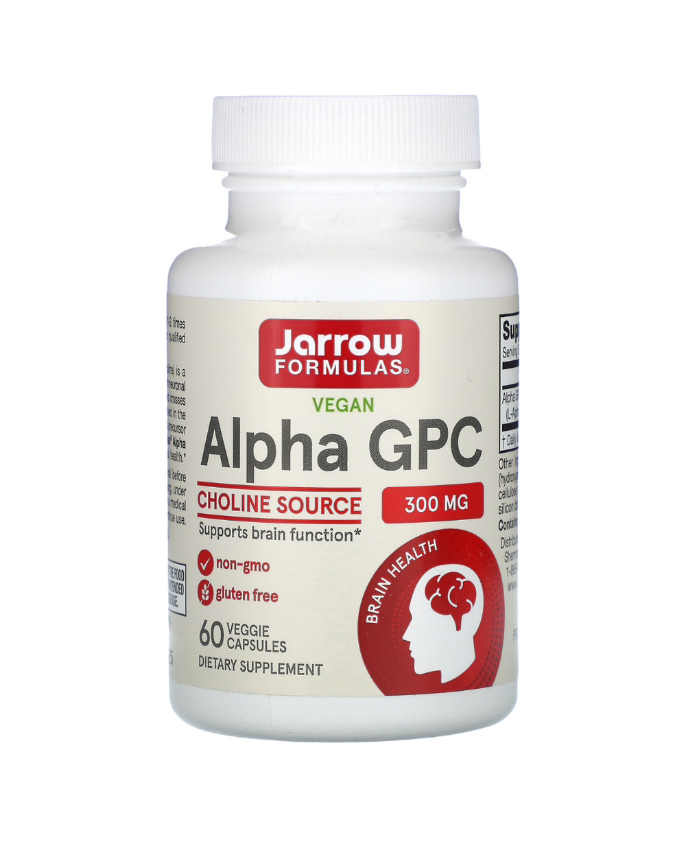 Jarrow Formulas Alpha GPC 300 mg 60 капсул