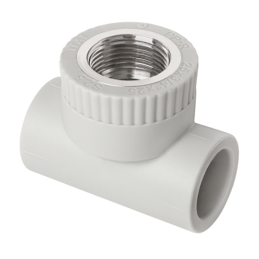 Трійник PP-r з внутрішньою різьбою ITAL 25 мм х 3/4", фото 1