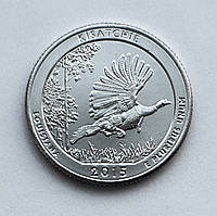 США 25 центів (квотер) 2015, 27 Парк "Національний лісовий заповідник Кісатчі". Штат Луїзіна. UNC