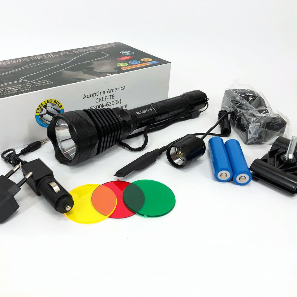 Зручний ручний ліхтар, Кращий тактичний ліхтар Тактичний над'яскравий світлодіодний QV-65, фото 1