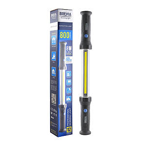 Професійна інспекційна лампа Brevia LED 60см 8W COB 800lm 2200mAh Power Bank (11420)